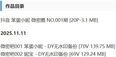 笨蛋小妮 – 微密圈写真&视频合集【持续更新中】-1