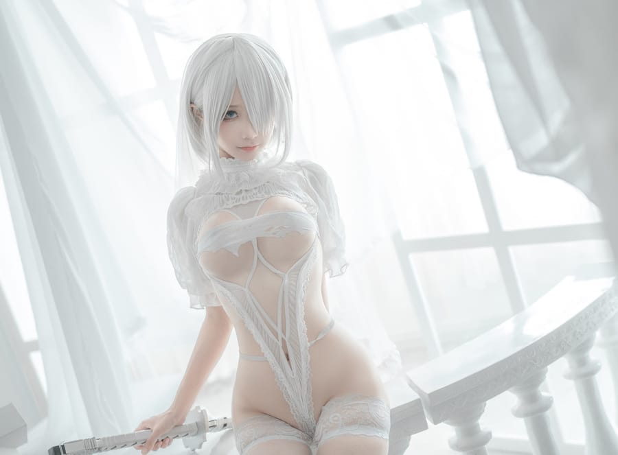 蠢沫沫 &#8211; NO.143 2B &#8211; 白婚纱[59P/536MB]
