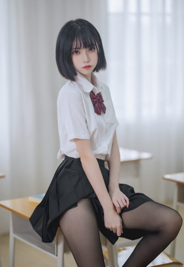 许岚LAN &#8211; NO.001 教室jk黑丝[40P/425MB]