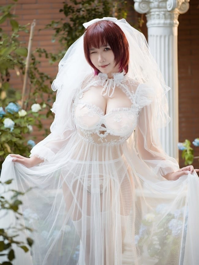 麻花麻花酱 – NO.39 黑白婚纱[60P-600MB]
