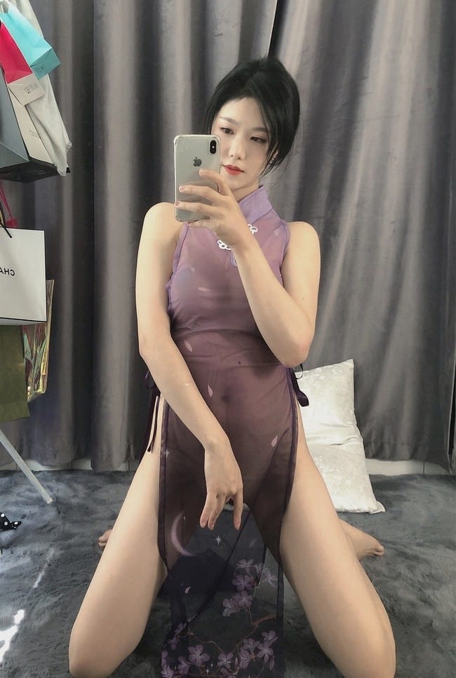 抖娘-利世 – NO.175 定制-紫旗袍 [34P1V-197MB]